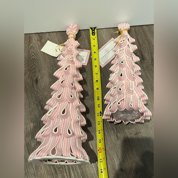 SOLD!!! Pretty Cupcakes and Cashmere Candy Striped Trees- Set of 2- NWT - Picture 4 of 6